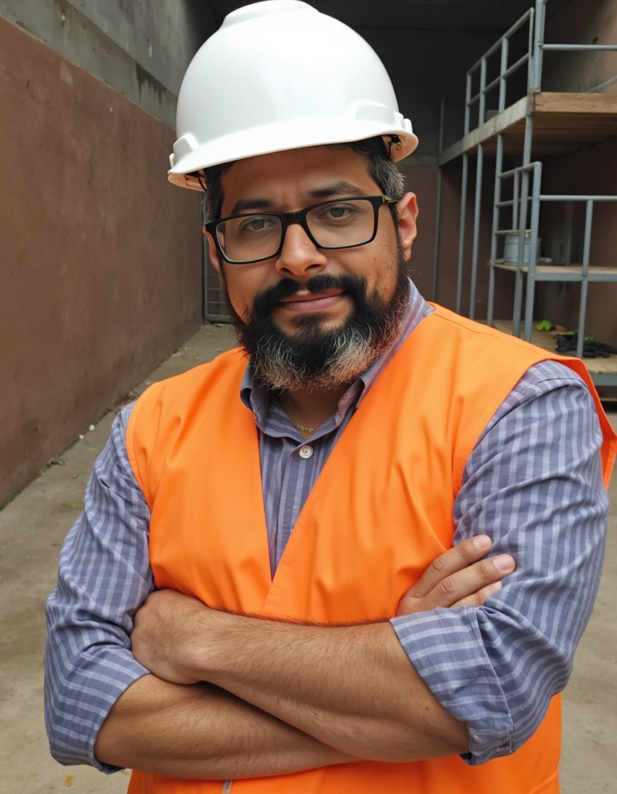 Victor Costa em atividade técnica de campo
